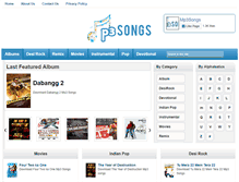Tablet Screenshot of mp3songs.us